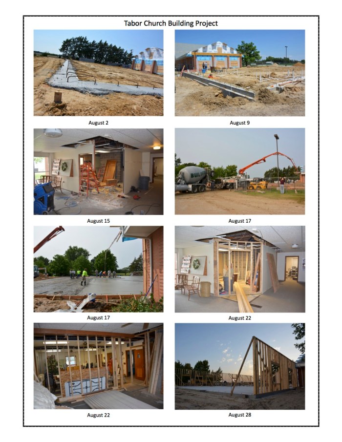 Sept 2018 building update photos